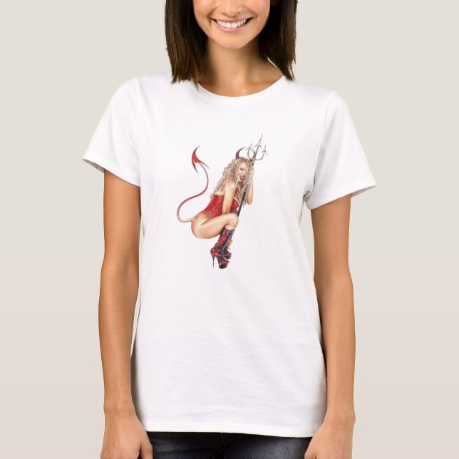 Camiseta Ella diablo (Anverso)
