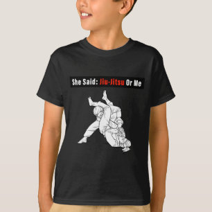 Camiseta Ella dijo Jiu-Jitsu o yo BJJ Jiu-Jitsu Brasileño