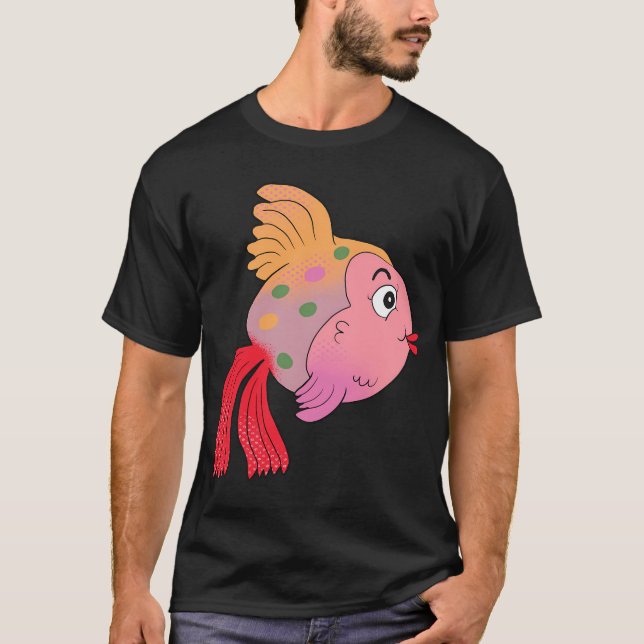 Camiseta Ella el pez tropical (Anverso)