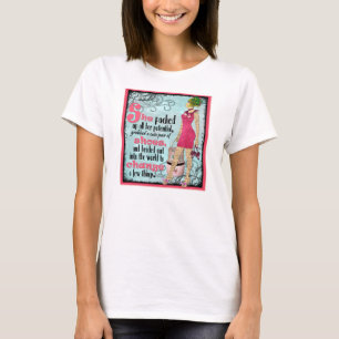 Camiseta Ella embaló encima de su potencial