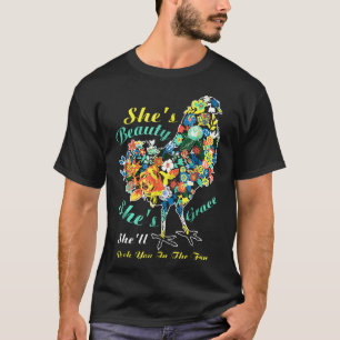 Camiseta Ella es belleza Ella es gracia Te pica en la cara 