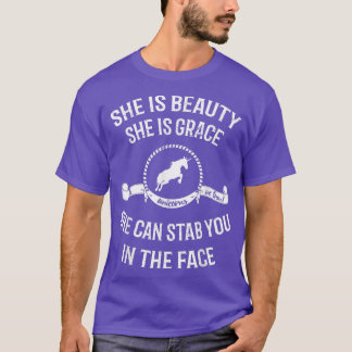 Camiseta Ella Es Belleza Es Gracia Que Puede Apuñalarte Uni