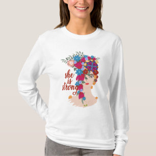 Camiseta ella es fuerte