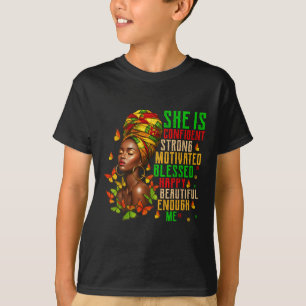 Camiseta Ella Es Fuerte Educada Bendita Mujeres Historia Ne