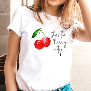 Camiseta Ella es la guinda del pastel 🍒 Despedida de solte