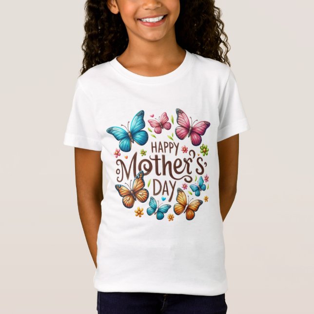 Camiseta Ella es mamá | Feliz Día de la Madre (Anverso)