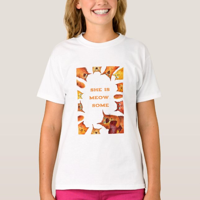 Camiseta Ella es Meow.algunos (Anverso)