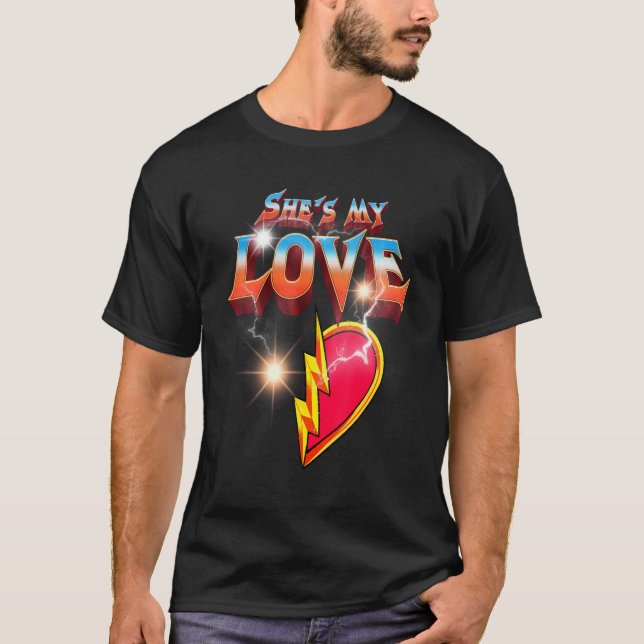 Camiseta Ella Es Mi Amor Él Es Mi Pareja De Matanza De True (Anverso)