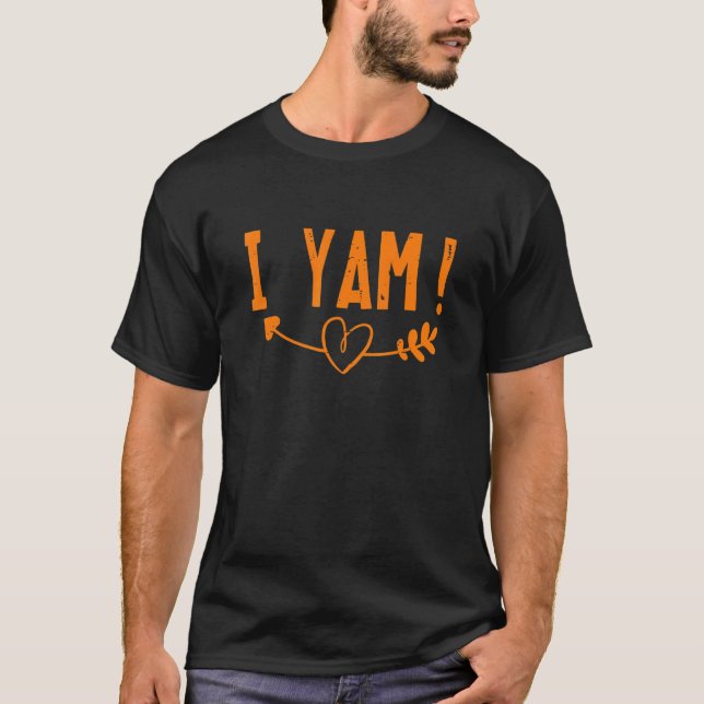 Camiseta Ella es mi batata dulce I Yam Parejas Graciosas Th (Anverso)