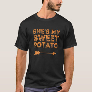 Camiseta Ella es mi batata dulce I Yam Set Couples Thanksgi