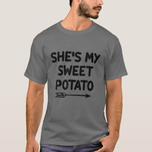 Camiseta Ella es mi batata dulce I Yam Set Couples Thanksgi