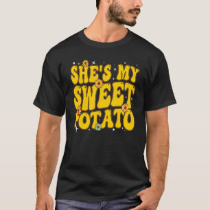 Camiseta Ella es mi batata dulce y el día de gracias