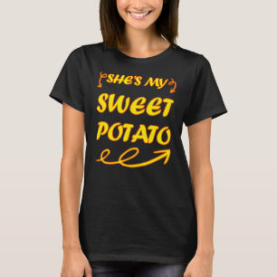 Camiseta Ella es mi batata dulce y la pareja de YAM coincid