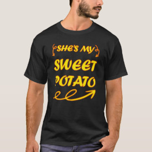 Camiseta Ella es mi batata dulce y la pareja de YAM coincid