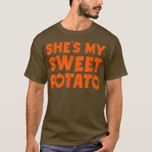 Camiseta Ella es mi batata dulce yo ñame para las mujeres