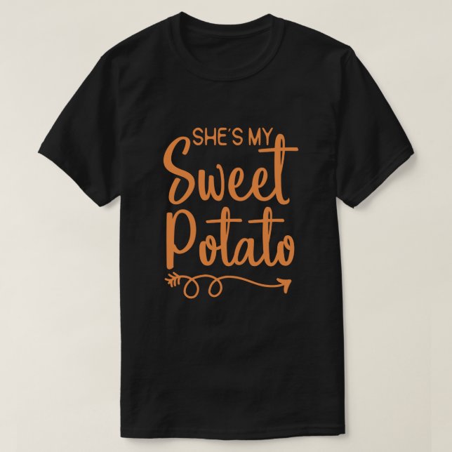 Camiseta Ella es mi batata dulce yo soy las parejas de Acci (Diseño del anverso)