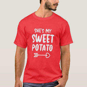 Camiseta Ella es mi dulce papa San Valentín pareja