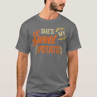 Camiseta Ella es mi dulce papa, yo estoy coincidiendo con l