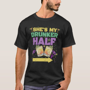Camiseta Ella es mi Mamá de novia de pareja de bebedores a