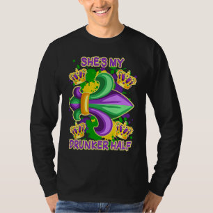 Camiseta Ella es mi mitad más borracha Pareja a juego Novio