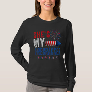 Camiseta Ella es mi petardo su y su 4 de julio coincidiendo