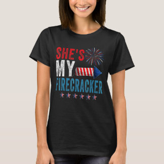 Camiseta Ella es mi petardo su y su 4 de julio coincidiendo