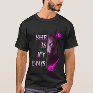 Camiseta Ella Es Mi Siempre Amistad Lobo Mejor Amigo BFF M