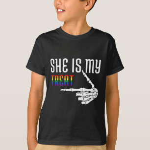 Camiseta Ella Es Mi Tratamiento Skeleton Pareja Matando Hal