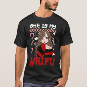 Camiseta Ella es mi Waifu Es Mis Parejas de Manga Senpai An