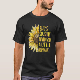 Camiseta Ella es Sunshine mezclado con un pequeño huracán S