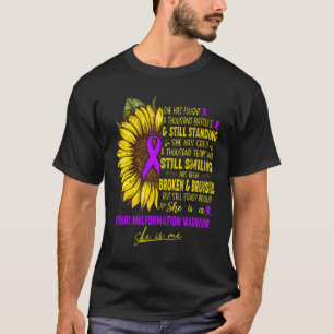 Camiseta Ella Es Una Guerrera De La Malformación De Chiari.