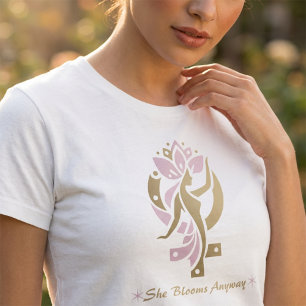 Camiseta Ella Florece De Todos Modos Flor Venus Símbolo Día