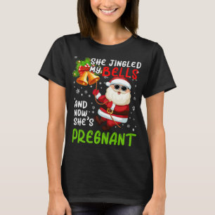 Camiseta Ella jingaba mis campanas Navidades lindas embaraz