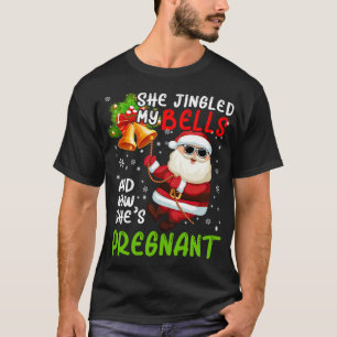 Camiseta Ella jingaba mis campanas Navidades lindas embaraz