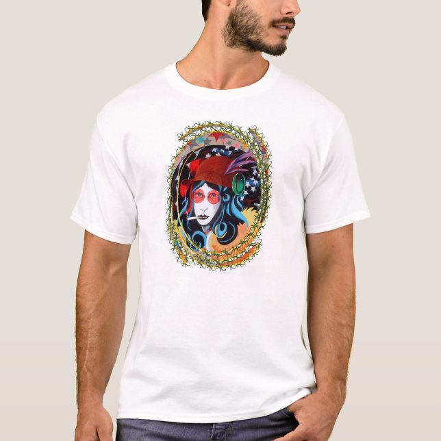 Camiseta ella lleva su amor como (Anverso)