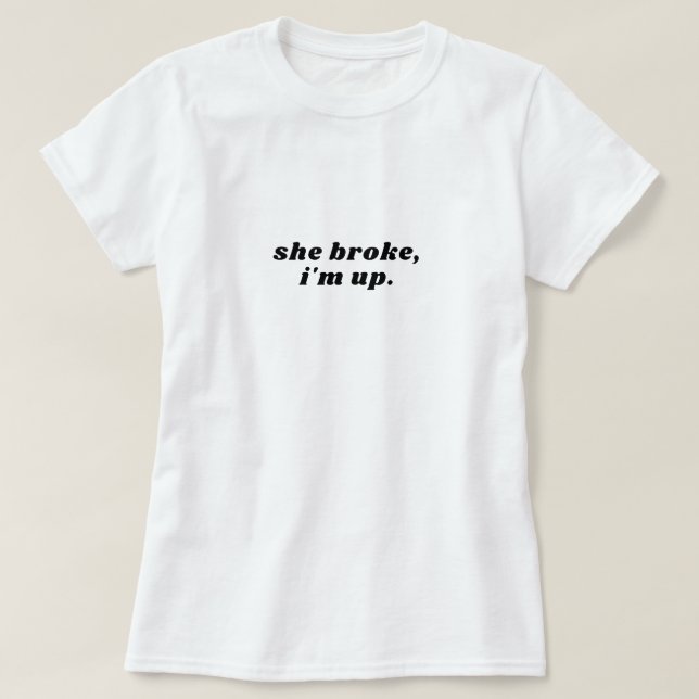 Camiseta ella lo rompió (Diseño del anverso)