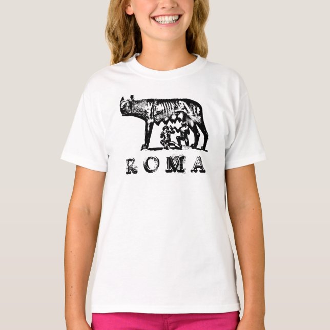 Camiseta Ella-Lobo de ROMA (Anverso)