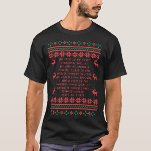 Camiseta Ella me trajo galletas de sprinkles feas de Navida