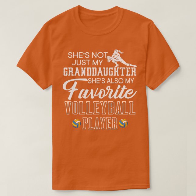 Camiseta Ella No Es Sólo Mi Nieta Favorita Voleibol (Diseño del anverso)