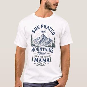 Camiseta Ella Oró y Movió Montañas Mama Cristiana