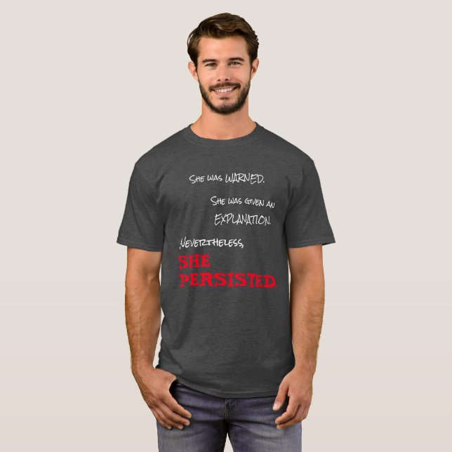 Camiseta Ella persistió (Anverso completo)