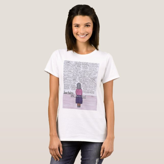 Camiseta Ella persistió (el Ageism) (Anverso completo)