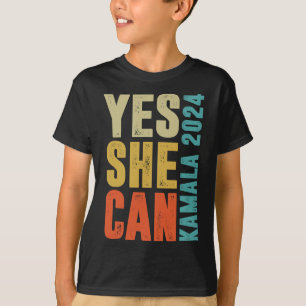 Camiseta Ella Puede Kamala 2024 Colores Retro