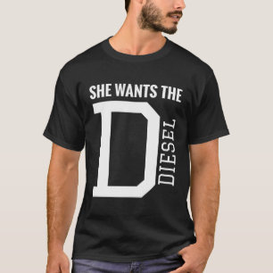 Camiseta Ella Quiere El Carbón De Camión Diesel Diplomático