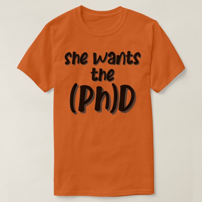 Camiseta Ella quiere el doctorado 8 (Diseño del anverso)