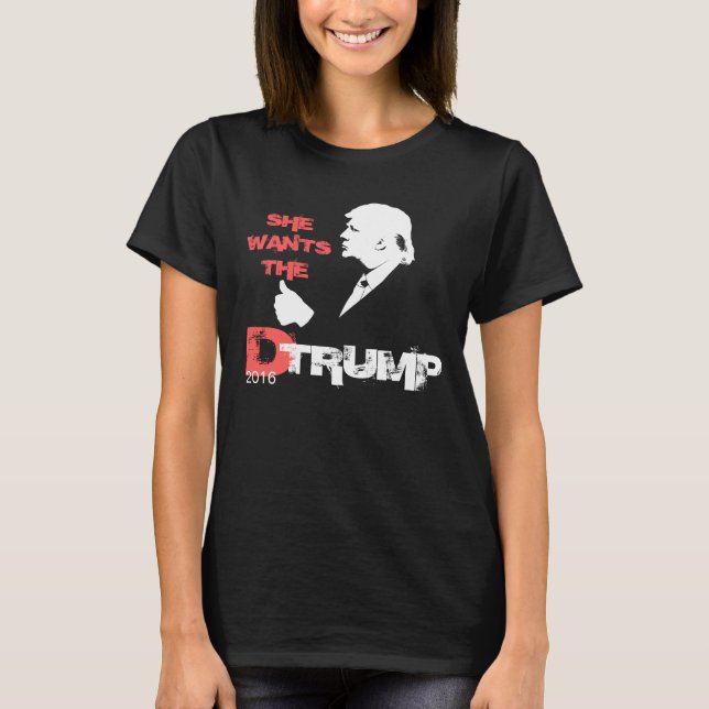 Camiseta Ella quiere el triunfo 2016 de D (Anverso)