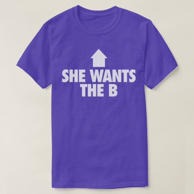 Camiseta Ella quiere la B 4 (Diseño del anverso)