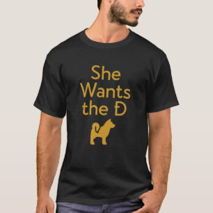 Camiseta Ella Quiere Que El Dogecoin Meme Doge Doge Sea Div