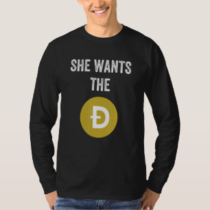 Camiseta Ella quiere que el meme de Dogecoin Dogecoin Doge 