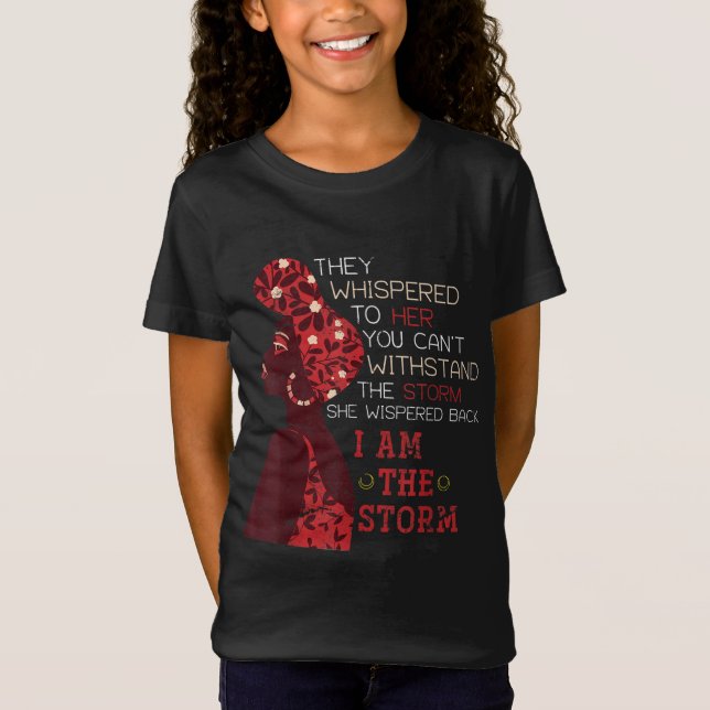 Camiseta Ella Susurró Que Yo Soy La Tormenta África Negra S (Anverso)
